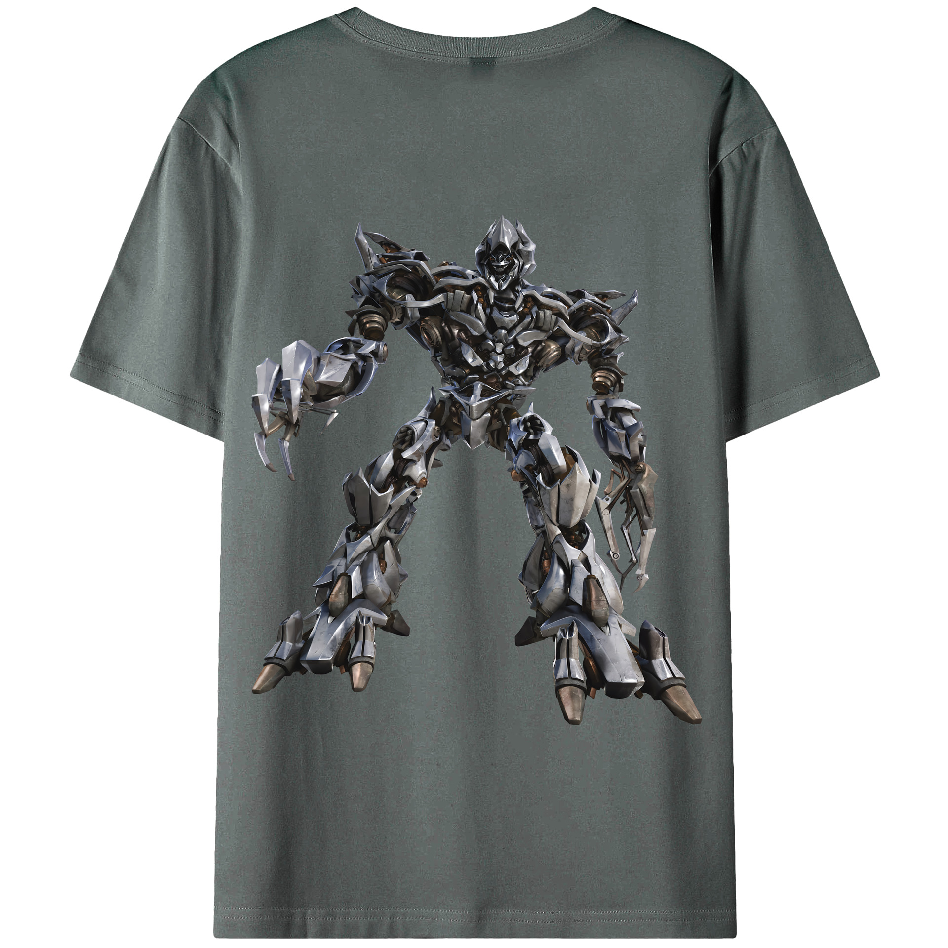 （画像用） Transformers トランスフォーマー 綿100％半袖Tシャツ（背面プリント）